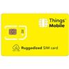 Things Mobile SIM Card RUGGEDIZED M2M Things Mobile con copertura globale e rete multi-operatore GSM/2G/3G/4G LTE, senza costi fissi, senza scadenza e tariffe competitive, con 10 € di credito incluso