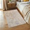 Safunion Tappeto Salotto pelo corto Moderno Astratto Tappeti Camera da letto Morbido Antiscivolo lavabile Tappeto Sala(80 x 120 cm, Grigio/Beige/Oro/Multicolore astratti)