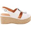 CHATTAWAK 11graziablanc40, Sandali con Tacco Donna, Bianco, 40 EU