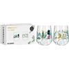 RITZENHOFF 3892001 Bicchiere da gin 700 ml - Set di 2 - Serie Botanic Glamour - 2 bicchieri con motivo a stella e luna - Made in Germany