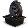 Zen Light Zen'Light, Cascata-V2 Fontana poliresina, Colore: Grigio/Nero 17 x 21 x 26 cm