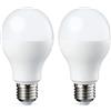 Amazon Basics Lampadina LED E27, 14W (equivalenti a 100W), Luce Bianca Calda, Dimmerabile - 2 Unità (Confezione da 1)
