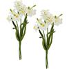 Flair Flower Narcisi artificiali, fiori artificiali, fiori artificiali, composizioni floreali, decorazione primaverile, narciso, decorazione pasquale, campanella pasquale, decorazione da tavolo, set
