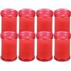 Etrexonline Candele Votive Rosso per Rituali 9x6cm, Ceri Votive Lunga Durata 36 ore