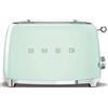 Smeg TSF01PGEU Verde Pastello Lucido 50's Style Tostapane 2x2 Fette:2 Scomparti:2 AutoEspulsione Cassettino