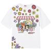 Braccialini T-Shirt Manica Corta Power Puff Girl Bianco Cotone+Viscosa GTOP01 (L/XL)