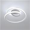 Comely Lampada da Soffitto LED Moderna, 36W Plafoniera LED Design Forma di Spirale, Luce Bianco Freddo 6500K, Lampadario Led Bianca per Camera da Letto Soggiorno Cucina Corridoio