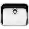 Apell Lavello da Incasso 1 Vasca Monovasca Sottotop 539x436 mm piletta centrale Acciaio Inox Serie Ferrara Apell FE500UBC