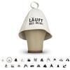 LOWELL LoFelt® cappello da sauna - in feltro per lui e per lei inclusa guida - ideale per una straordinaria esperienza wellness - "Läuft bei mir!" - berretto da sauna cappuccio da sauna