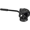 Manfrotto 128RC Testa Fluida a Base Piatta, Attacco Rapido Controbilanciamento Fisso, per Video con DSLR e Videocamere, in Alluminio, Nero