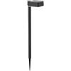 Philips LED Vapora Paletto Solare da Parete per Esterni, Luce Bianca Calda, 1.5W, IP44, Nero