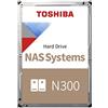 Toshiba Disco rigido interno N300 da 18 TB - HDD SATA da 3,5 pollici NAS supporta fino a 8 alloggiamenti per unità progettati per sistemi NAS 24/7, nuova generazione (HDWG480UZSVA)