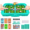 TOGETDREAM 6 in1 Gioco da Tavolo da Hockey Divertente gioco veloce del disco della fionda Gioco da Tavolo Interazione Giochi vincenti di Calcio Balilla Gioco di hockey con fionda portatile Familiare