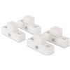 Babybay Connection Parts For Playpen Suitable For Model Original, Midi, Maxi And Boxspring, White Varnished - 520 g