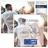 CABBEL confezione doppia (set di 2) cornice 40x40 cm, bianca, robusta cornice in legno MDF, vetro Plexi infrangibile,