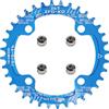 yongness Corona per Bicicletta 104 BCD 32T 34T 36T 38T Corona Singola Stretta e Larga, pignone Adatto per Biciclette da Strada, Mountain Bike, corone BMX (32T, Blu)