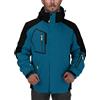 PODOLIXIA Giacca impermeabile e softshell da uomo, colletto alto, rimovibile, 2 in 1, impermeabile, con cappuccio, chiusura lampo, per escursioni, trekking, uomo, giacca invernale, Blu, L