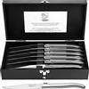 Laguiole Style de Vie Coltello da Bistecca, Luxury Line, 6 Pezzi, Acciaio Inossidabile.