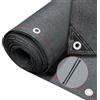 VOUNOT® Rete Ombreggiante 1×10m, Telo Frangivista Recinzione Giardino 230 g/m² HDPE, Tessuto Ombra Privacy Antistrappo Antivento con Fascette, per Esterno, Serra, Balcone, Giardino, Antracite