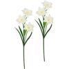 Flair Flower Narcisi artificiali, fiori artificiali, fiori artificiali, composizioni floreali, decorazione primaverile, narciso, decorazione pasquale, campanella pasquale, decorazione da tavolo, set
