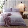 Appletree Hygge Anson - Set copripiumino in 100% cotone spazzolato, per letto super king size, colore: malva