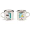 Legami - Tazzine da Caffè Espresso For Two, Set da 2 Coffee Mug in Porcellana New Bone China, Tazza Caffè Lavabile in Lavastoviglie, Tema Poo, Diametro 5,5 cm, Capacità 50 ml