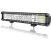 AUXTINGS 46 cm 252W Luce fuoristrada tripla fila 7D LED luce di lavoro bar spot flood Combo Beam CC 12V-24V 6000K Offroad veicoli 4 x 4 Atvs Utvs