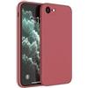Mixroom - Cover Custodia Case per iPhone 7 Plus / 8 Plus Protezione Copre Fotocamera in Silicone TPU Opaco con Bordi Piatti Colore Rosso