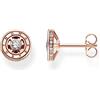 Thomas Sabo Orecchini da donna in argento 925 con zirconi 32023621, 9x9 mm, Argento sterling, Zirconia cubica 1
