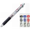 三菱鉛筆 Uni Jetstream 3 - Penna a sfera, colore: Nero Transparent Refill Set
