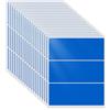 YIKIADA Etichette rettangolari blu, 102 x 51 mm, autoadesive, grandi, impermeabili, per marmellate, 60 pezzi