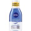 NIVEA Double Effect, struccante per occhi (125 ml), pulizia del viso con formula nutriente e protezione per ciglia, struccante per trucco estremamente impermeabile