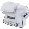 Daunex Micro 95° Warm Piumino, Poliestere-Microfibra, Rosso, Grigio, Singolo, 60x80x2 cm