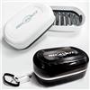 NICAVKIT 2 contenitori per sapone da viaggio, a prova di perdite, portasapone da viaggio, con coperchio, portasapone portatile a prova di perdite, per bagno, viaggio, con 2 nastri in silicone