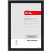 nielsen Cornice portafoto Atlanta, 10 x 15 cm, in alluminio nero opaco, vetro acrilico infrangibile, per foto e ritratti, verticale e orizzontale, stabile parete posteriore