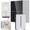 V-TACSOLAR KIT FOTOVOLTAICO 4,92KW MONOFASE TIER1 INVERTER DEYE V-TAC 5KW ACCUMULO 6,14KW VT-410KIT-492-5-6-LEDKIT410T-5-6-GREY