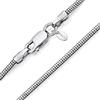 Amberta Collana Serpente in Argento Sterling 925 per Donna: Collana Snake Donna 65 cm