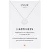 LUUK LIFESTYLE Collana con Ciondolo Fior di Loto, Argento, 50cm