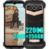 DOOGEE VMAX 5G Rugged Smartphone, 22000mAh Batteria, Dimensity 1080 20GB+256GB, 6.58'' FHD+, 108MP Triple AI Fotocamera (20MP Visione Notturna)+ 32MP, Android 12 Cellulare Impermeabile, NFC Oro