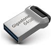 Gigastone 64 GB Chiavetta USB 3.1, Z90 Serie, Velocità e prestazioni affidabili, Ideali per PC Computer Mac, Compatibile con interfaccia USB 2.0/3.0, Impermeabile in metallo, Mini e robusto