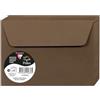 Clairefontaine 5876C - Pacco da 20 Buste autoadesive - Formato C6 11,4x16,2cm - 120g - Colore tortora marrone -Inviti Eventi e Corrispondenza - Gamma Pollen - Carta Premium Liscia