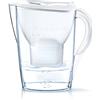 Brita Marella Caraffa Filtrante con 1 Filtro Maxtra+ Incluso, Plastica San, Bianco, 2,4 Litri