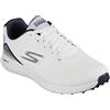 Skechers Max 2 Scarpe da Golf Impermeabili Senza Punta, Ginnastica Uomo, Bianco Blu Marino, 45.5 EU