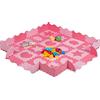 Relaxdays Tappeto Puzzle in 52 parti, in Gommapiuma EVA, Privo di Sostanze Nocive, 1,4 m² circa, con Motivo, Pink/Rosa, Colore, 10037478_113