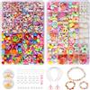 JOIYHY Perline Per Braccialetti Bambina, Kit Braccialetti Fai Da Te, Crea Braccialetti Bambina per Braccialetti, Collane, Bigiotteria, Kit per la Creazione di Gioielli Colorati Regali per Bambine