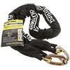 Sterling 1015CS Catena a Maglie quadrate temprate e Lucchetto in Acciaio ad Arco Chiuso, Blu, 10mm x 1.5m with 70mm closed shackle padlock