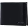 Calvin Klein Portafoglio Uomo Warmth Trifold 10 CC Coin Large Piccolo, Nero (Ck Black), Taglia Unica