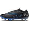 Nike Zoom Vapor 15 Elite SG-PRO AC, Soccer Shoe Uomo, Black/Chrome-Hyper Royal, 40.5 EU