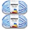 Bernat Blanket Brights Waterslide Varg Yarn - 2 confezioni da 300 g/10,5 oz - poliestere - 6 super voluminosi - 200 metri - per maglia/uncinetto