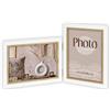 Zep Doppia cornice Ayas 2 foto 13 x 18 cm verticale e orizzontale, BIANCO E MARRONE, CV437